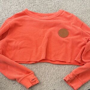 Pressbox Women's Orange Cropped Sweater